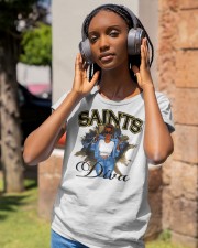 Saints Black and Gold Classic T-Shirt apparel-ladies-t-shirt-lifestyle-front-83