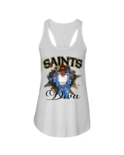 Saints Black and Gold Ladies Flowy Tank tile