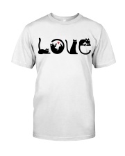 Cat love Classic T-Shirt front