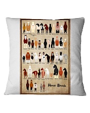 Horse Breeding Poster Square Pillowcase tile