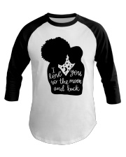 I love you to the moon and back - Son Baseball Tee tile