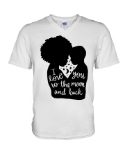 I love you to the moon and back - Son V-Neck T-Shirt tile