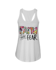 Faith over fear Ladies Flowy Tank tile
