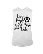 Less people more cats Sleeveless Tee tile