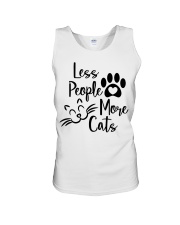 Less people more cats Unisex Tank tile