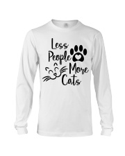 Less people more cats Long Sleeve Tee tile