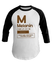 Melanin Defination Baseball Tee tile