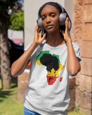 Africa Map Black Queen Classic T-Shirt apparel-ladies-t-shirt-lifestyle-front-83