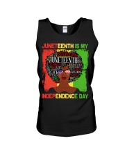 Juneteenth Is My Independence Day Unisex Tank tile