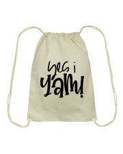 Yes I yam Drawstring Bag tile