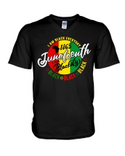 I am black everyday but today im blackity black V-Neck T-Shirt tile