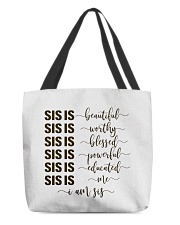 Sis is beautiful I am sis All-Over Tote tile