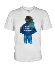 Aquarius V-Neck T-Shirt tile