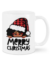 Merry Christmas black girl red glasses Mugs tile