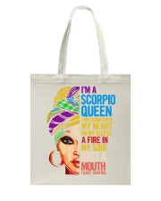 Scorpio Black Queen Tote Bag tile