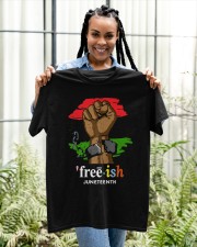 Black History African color Fist Classic T-Shirt apparel-classic-tshirt-lifestyle-front-131