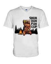 Camping Beer V-Neck T-Shirt tile