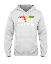Juneteenth Black Queen Nutrition Facts Hooded Sweatshirt tile