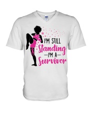 Im A Survivor V-Neck T-Shirt tile