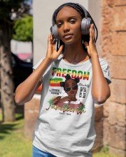 Juneteenth Queen Classic T-Shirt apparel-ladies-t-shirt-lifestyle-front-83