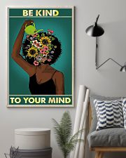 Black Afro girl Be Kind to your mind poster 11x17 Poster lifestyle-poster-1