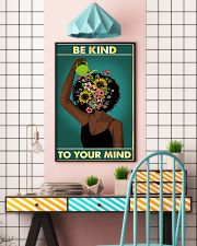 Black Afro girl Be Kind to your mind poster 11x17 Poster lifestyle-poster-6