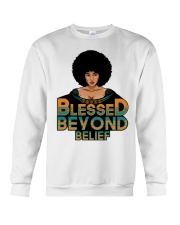 Blessed Beyond Belief Afro Lola Teal Crewneck Sweatshirt tile