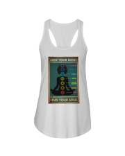 Black Yoga Chakra Ladies Flowy Tank tile