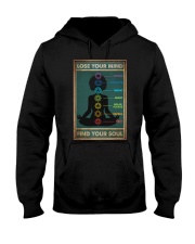 Black Yoga Chakra Hooded Sweatshirt tile