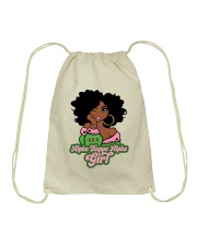 Alpha Kappa Alpha Girl Drawstring Bag tile