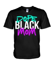 Dope Black Mom V-Neck T-Shirt tile