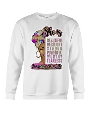 She is stronger than the storm Crewneck Sweatshirt tile