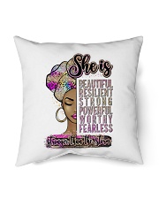 She is stronger than the storm Indoor Pillow tile