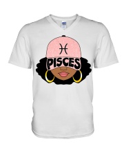 Pisces V-Neck T-Shirt tile