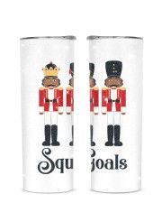 Squad Goals Glitter Tumbler tile