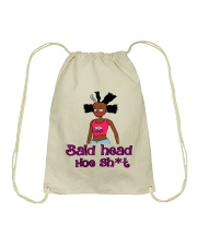 RR Cyn bald head ho ish Drawstring Bag tile