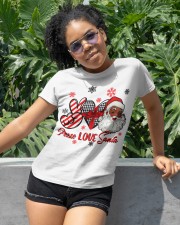 Peace Love Santa Classic T-Shirt apparel-classic-tshirt-lifestyle-front-232