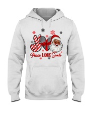 Peace Love Santa Hooded Sweatshirt tile