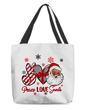 Peace Love Santa All-Over Tote tile