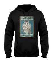 Bad cat restroom paper Hooded Sweatshirt tile