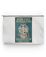 Bad cat restroom paper Accessory Pouch tile