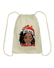 Have a melanin Christmas Drawstring Bag tile