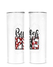 Bulldogs in red Glitter Tumbler tile