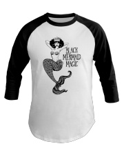 Black Mermaid Magic Baseball Tee tile