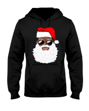 Black Santa Head Christmas Hooded Sweatshirt tile