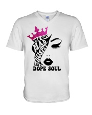 Hot Pink V-Neck T-Shirt tile