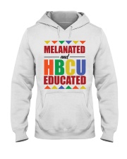 Melanated and Educated HBCU Hooded Sweatshirt tile