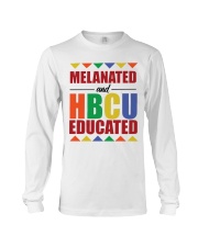 Melanated and Educated HBCU Long Sleeve Tee tile