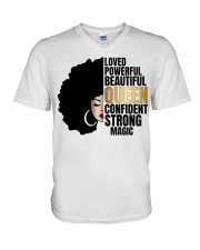 Black Queen V-Neck T-Shirt tile