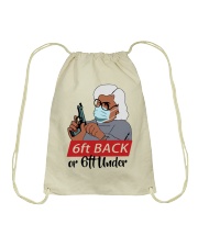 6ft back 2 Drawstring Bag tile